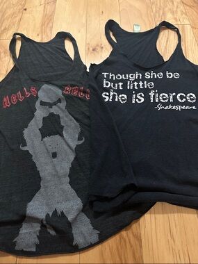 Black Graphic workout Tank Top - She Is Fierce